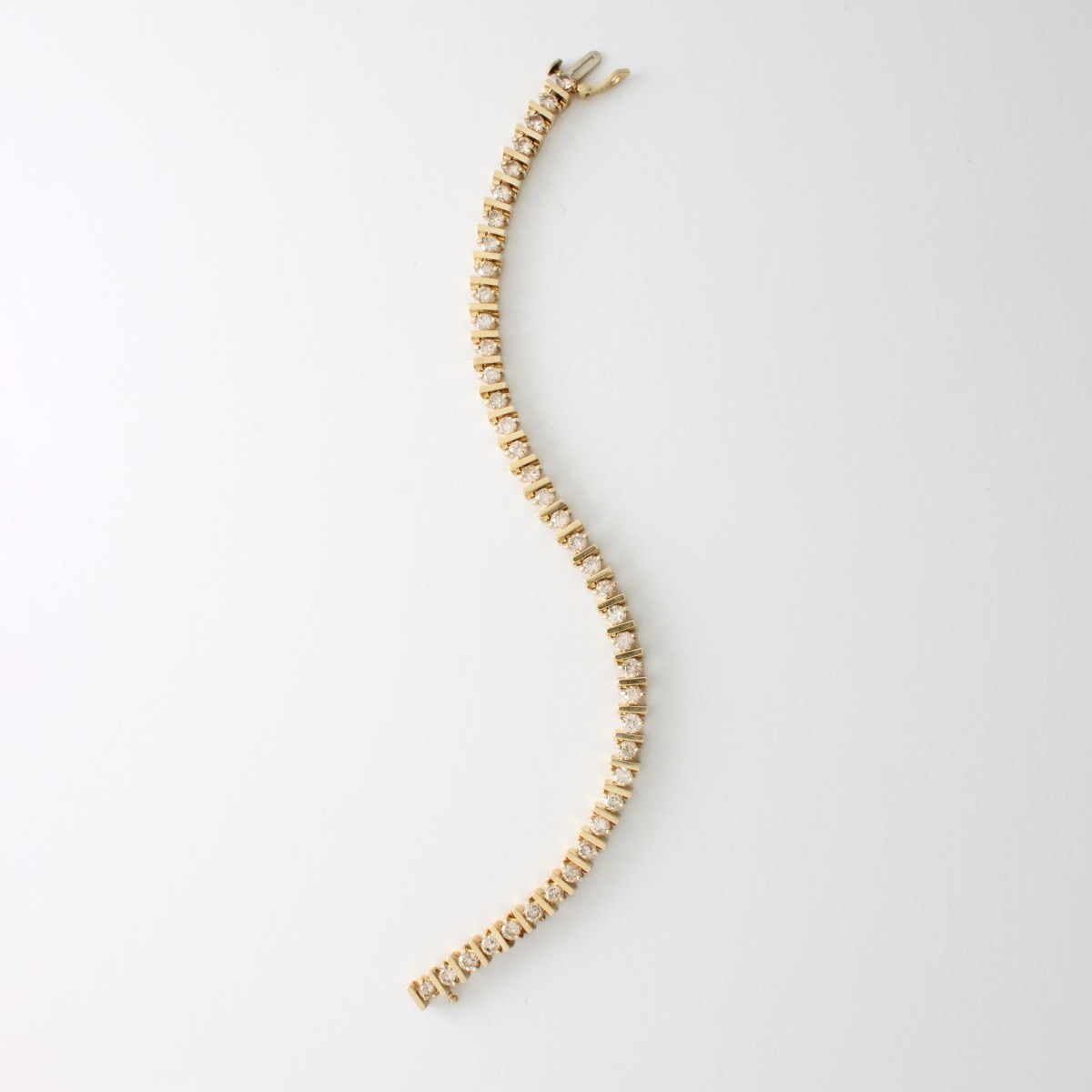 Diamond and 14K Tennis Bracelet