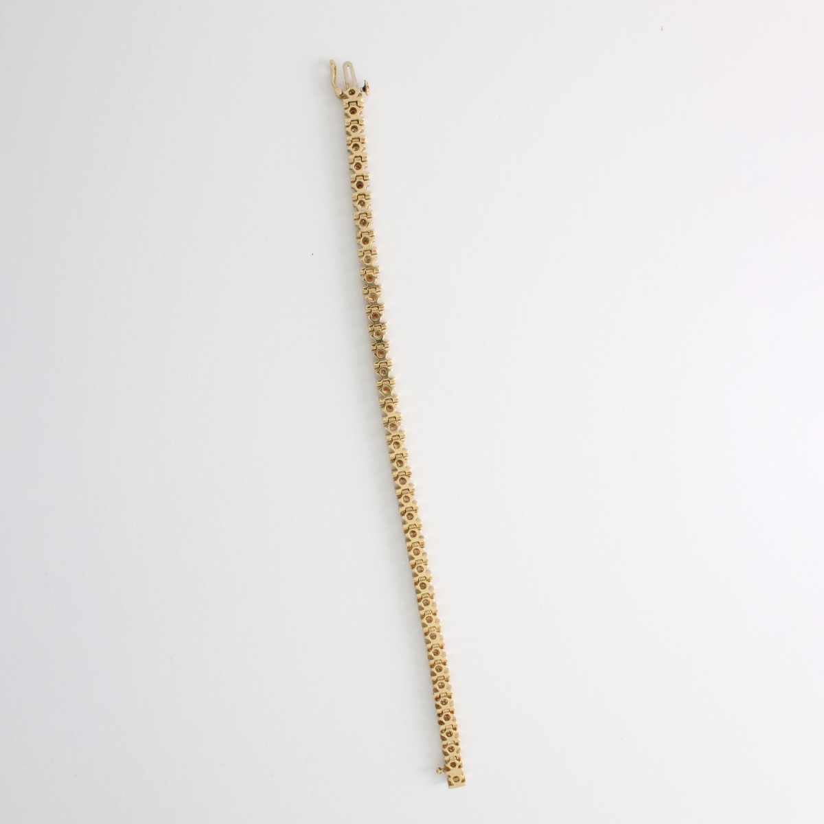 Diamond and 14K Tennis Bracelet