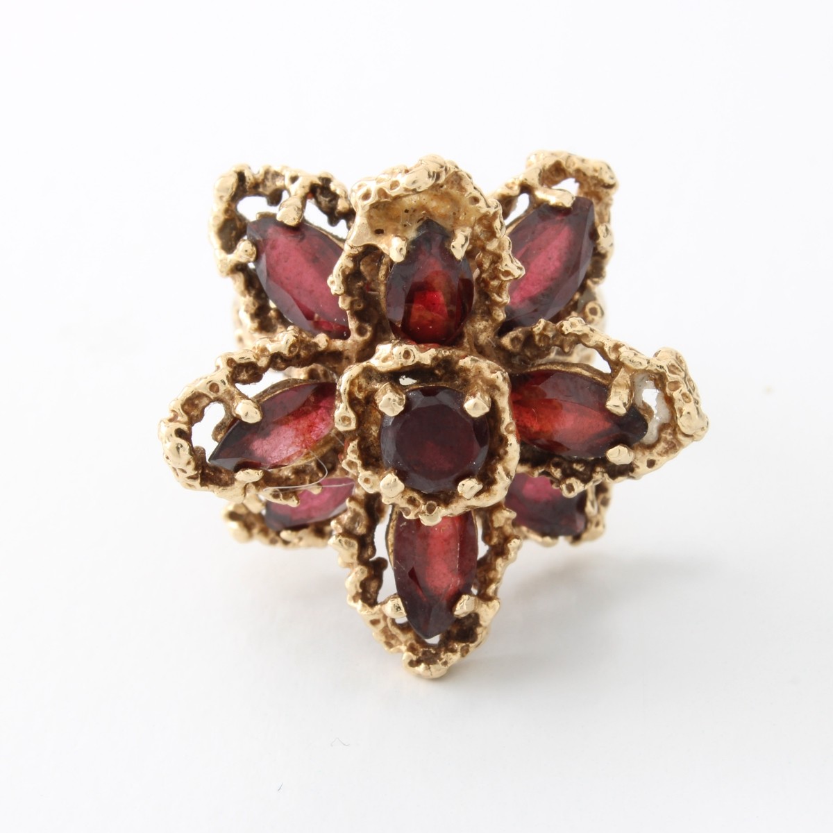 Garnet and 14K Ring