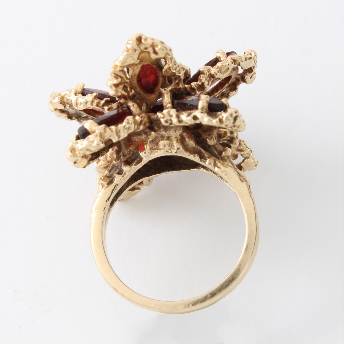 Garnet and 14K Ring