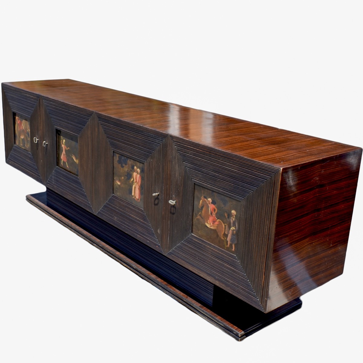 Art Deco Macassar Ebony Credenza