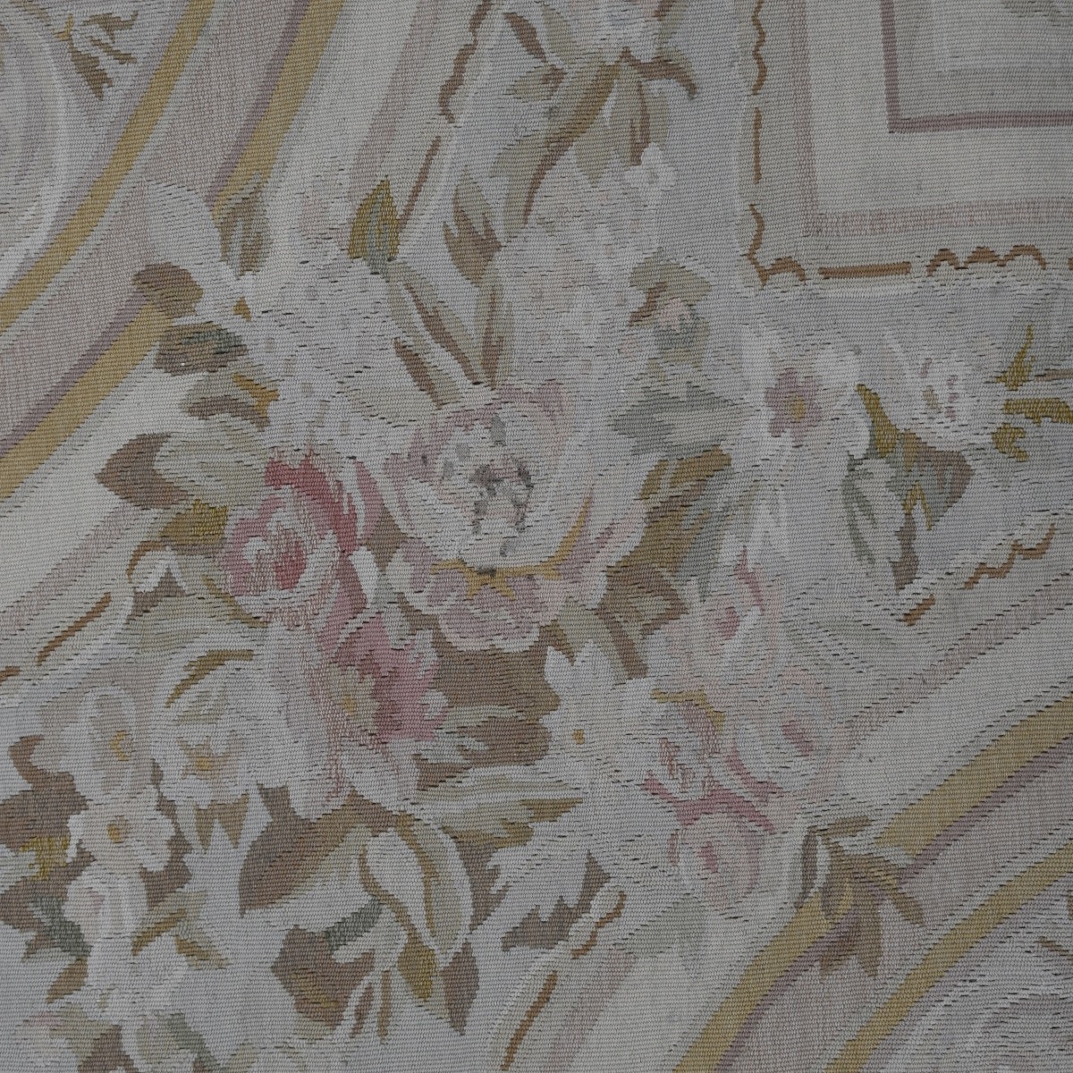 French Aubusson Flat Weave Rug
