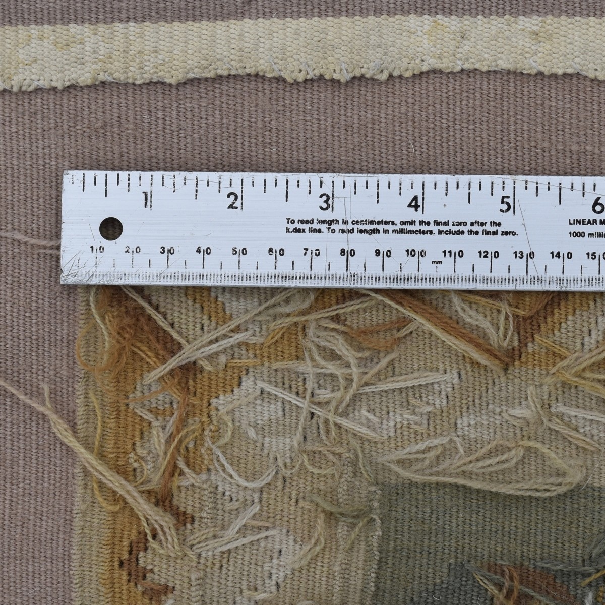 French Aubusson Flat Weave Rug