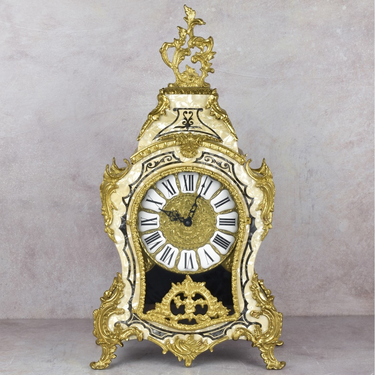 Modern Louis XIV Style French Clock