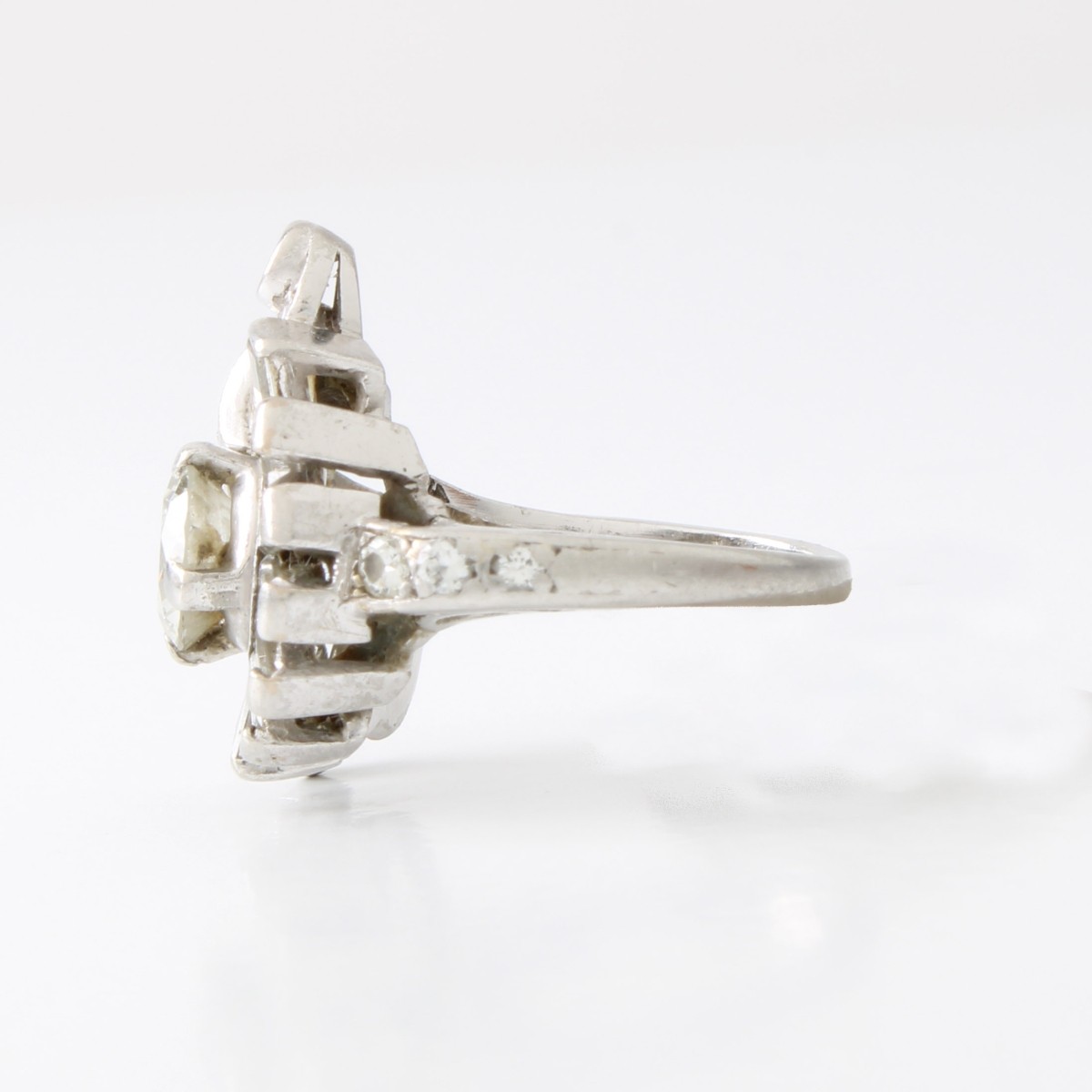 Diamond and Platinum Ring