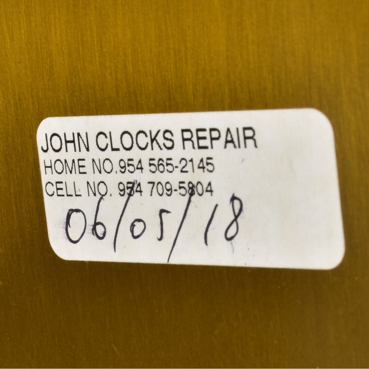 Vintage Gubelin Brass Mantle Clock