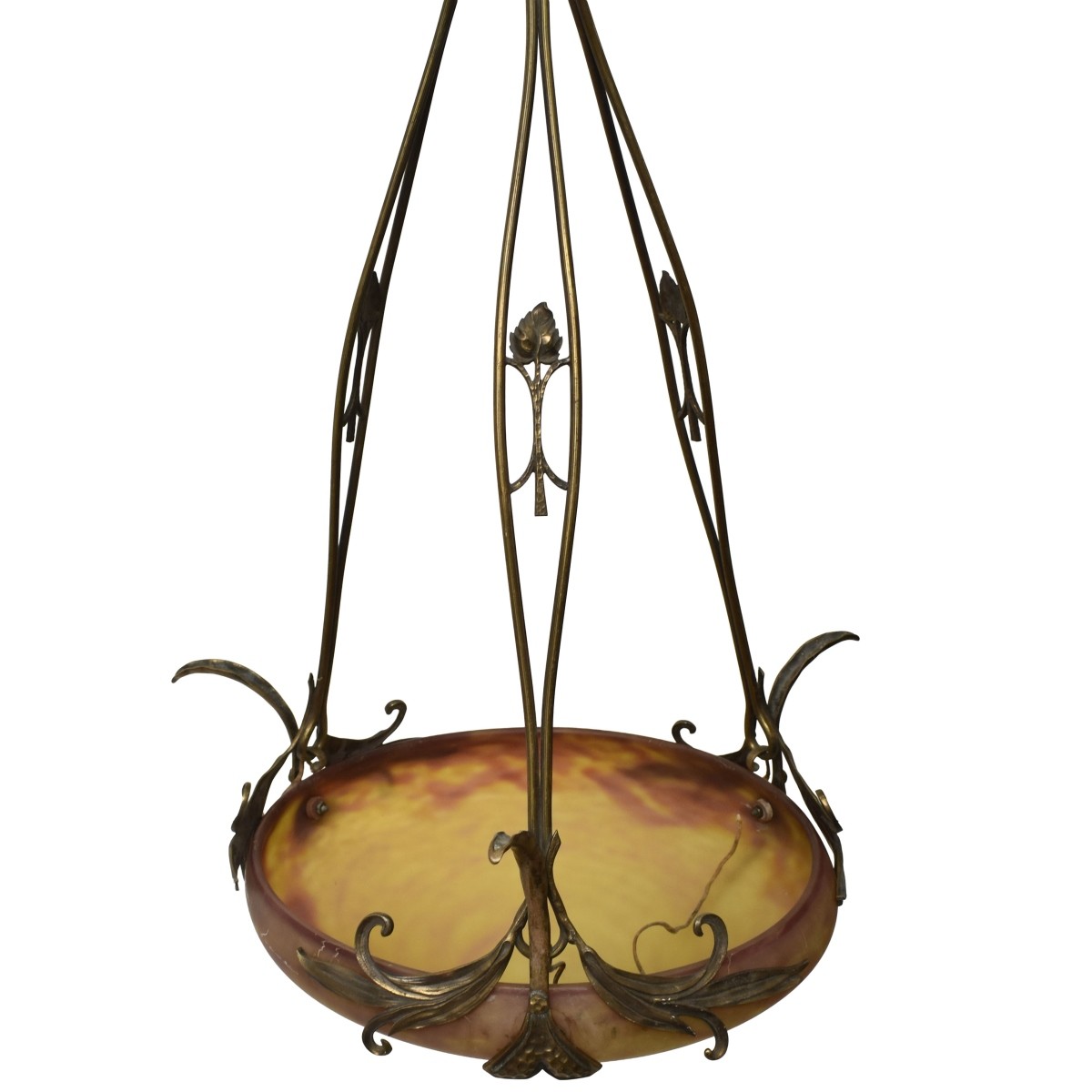 Daum Nancy French Art Nouveau Chandelier