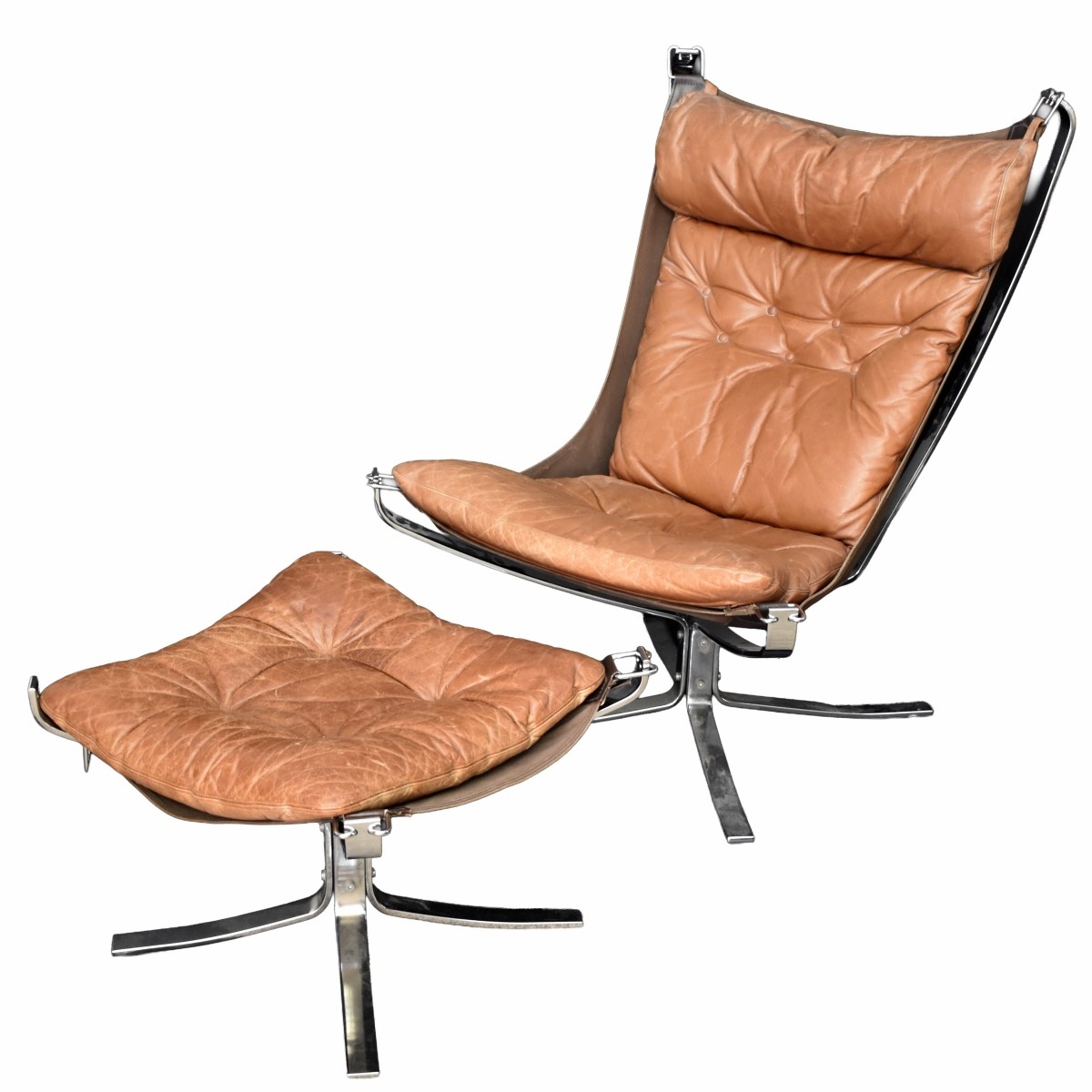 Sigurd Resell "Falcon" Chair & Ottoman