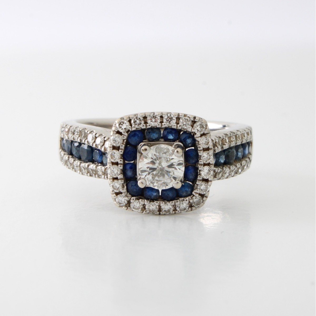 Diamond, Sapphire and 14K Ring