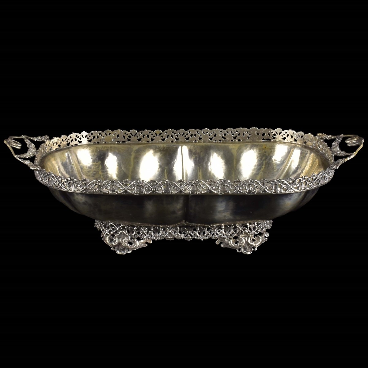 Vintage Italian Vercelli 800 Silver Bowl