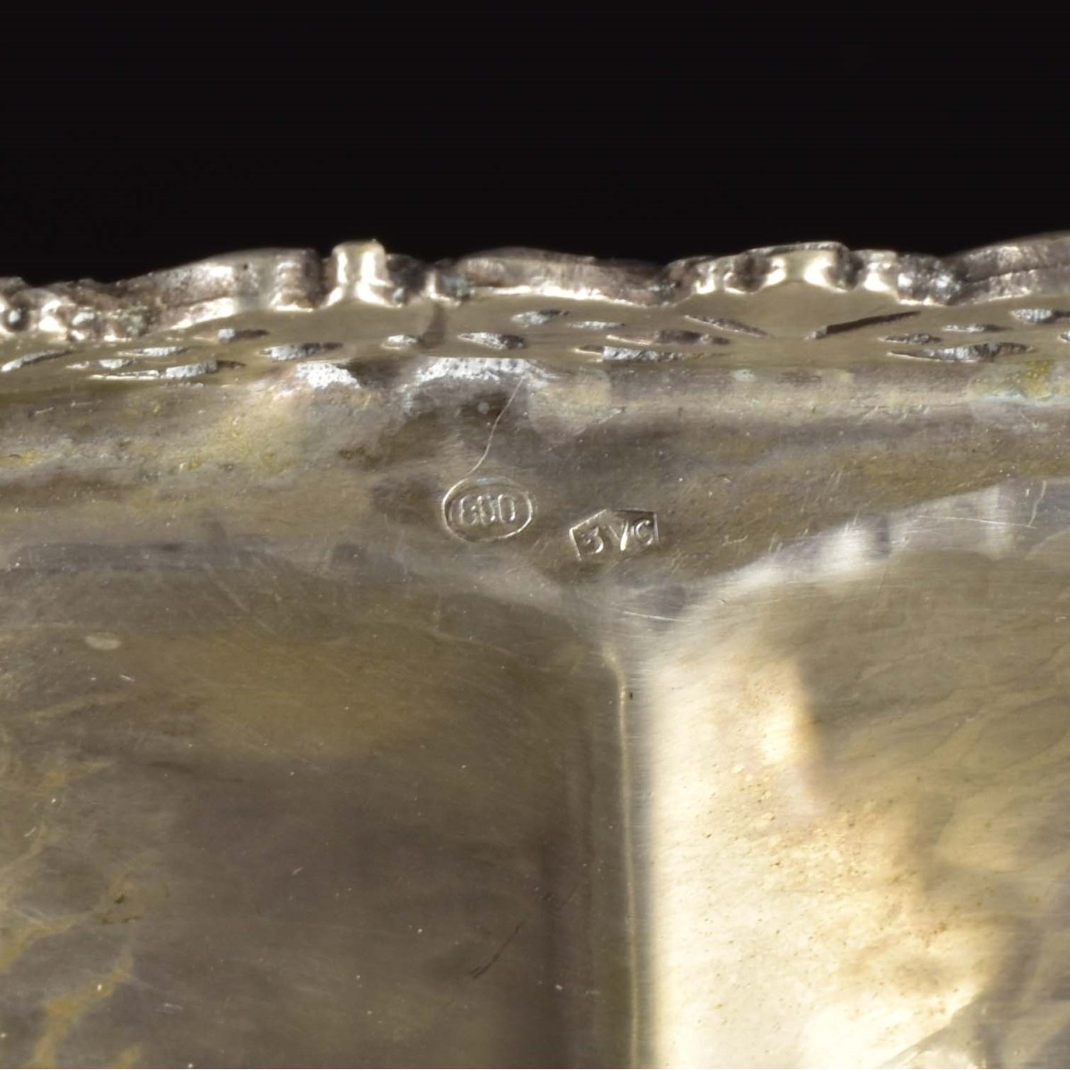 Vintage Italian Vercelli 800 Silver Bowl