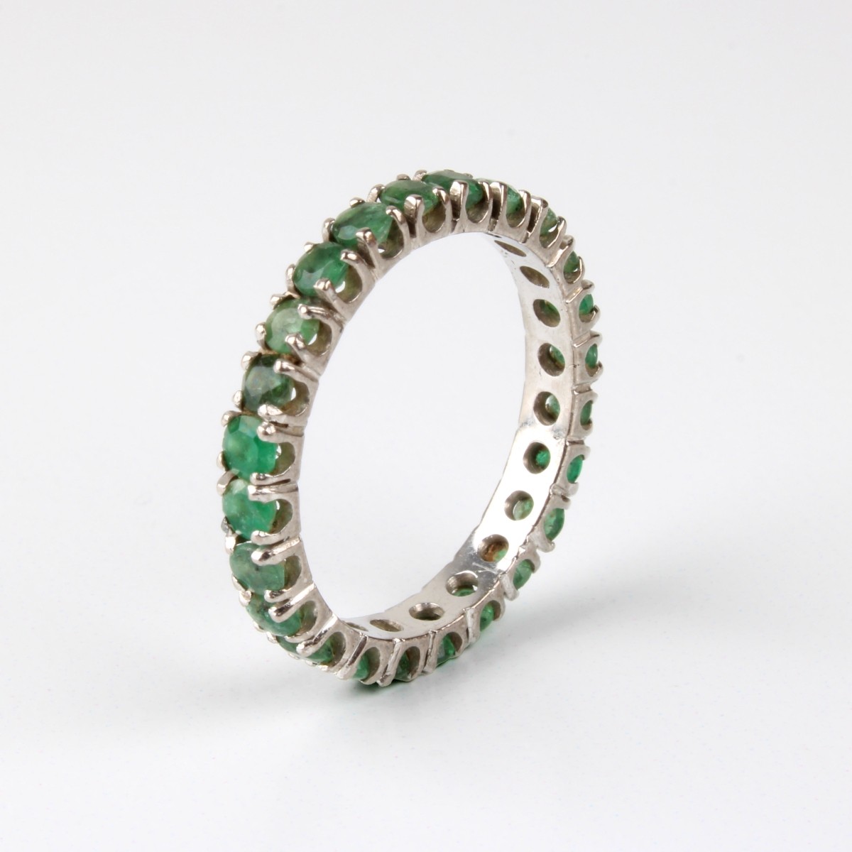 Emerald and 14K Band