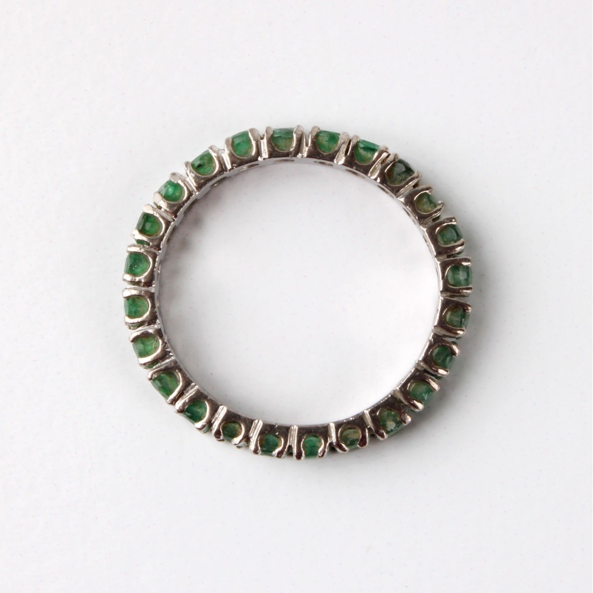 Emerald and 14K Band