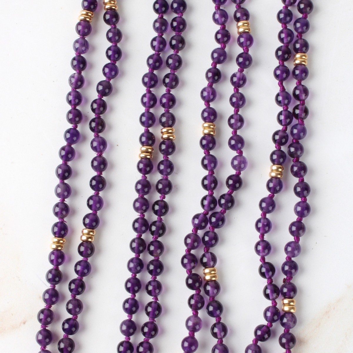 Amethyst and 14K Necklaces