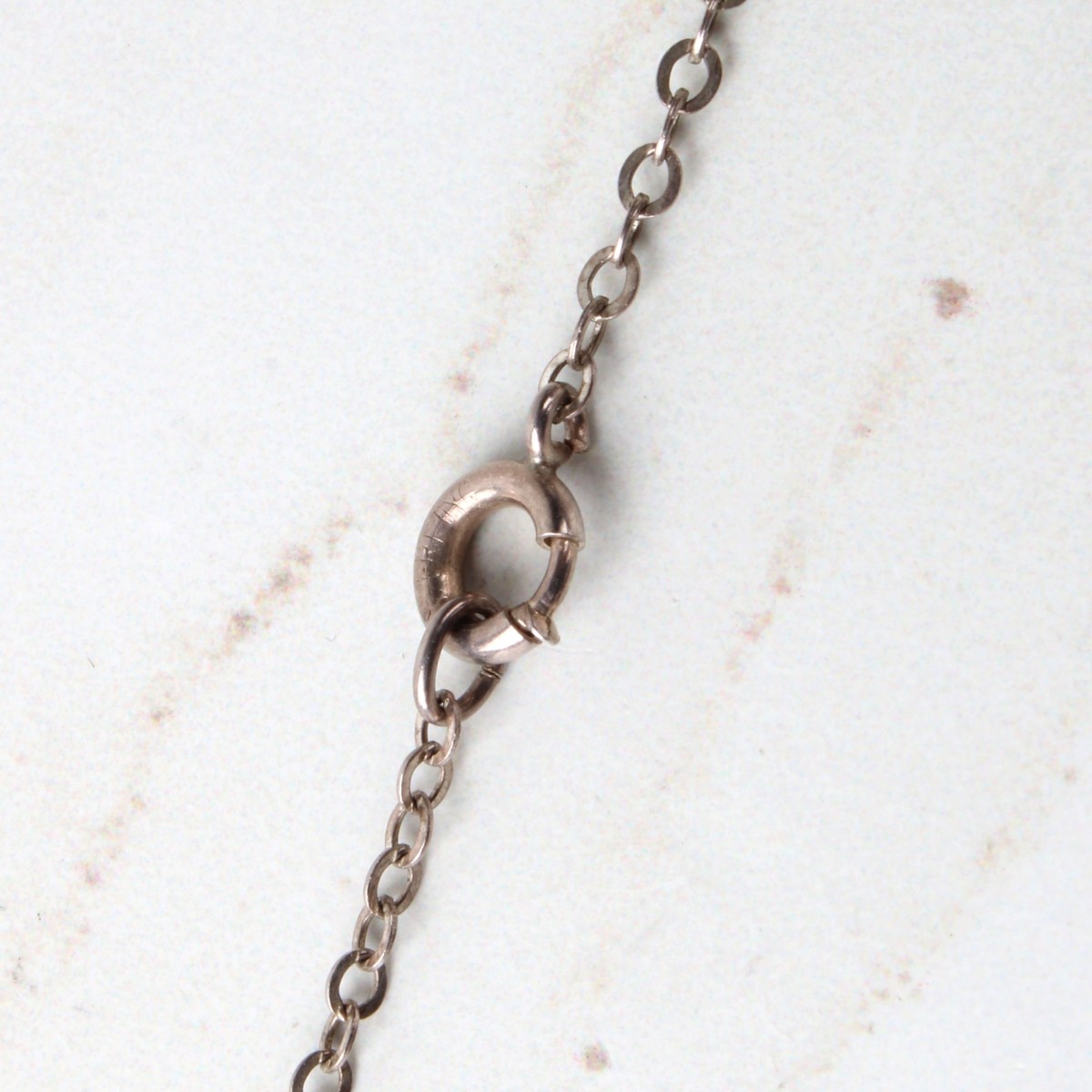 Shell and Sterling Pendant Necklace