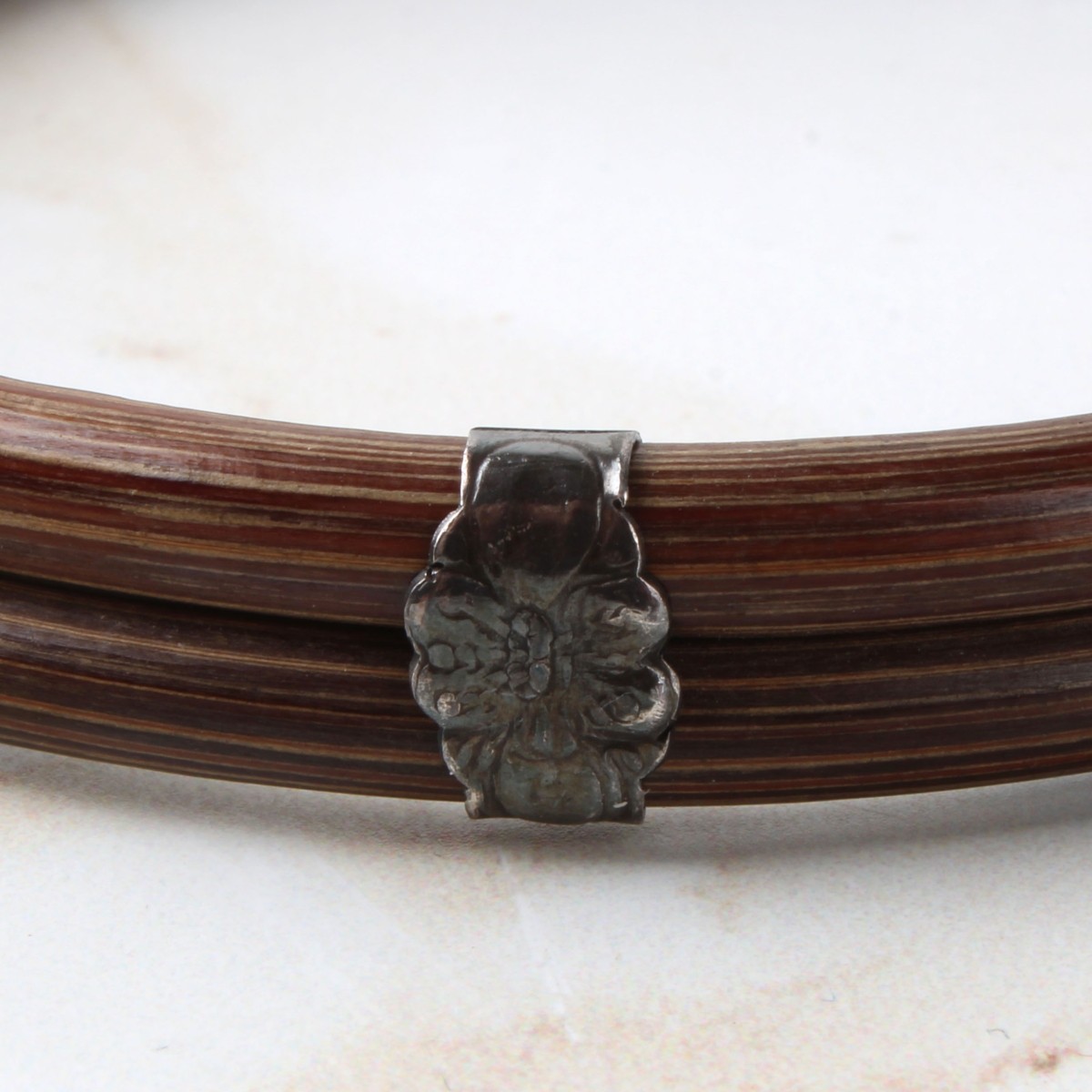 Chinese Silver and Bamboo Bracelets