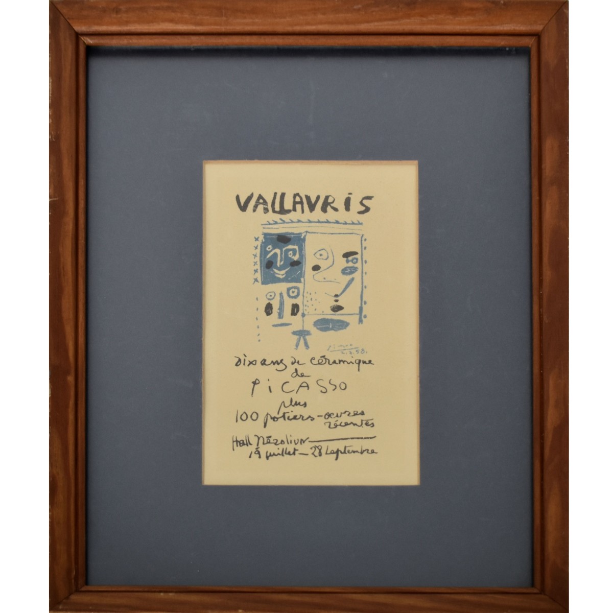 Pablo Picasso Ceramic Exposition Poster