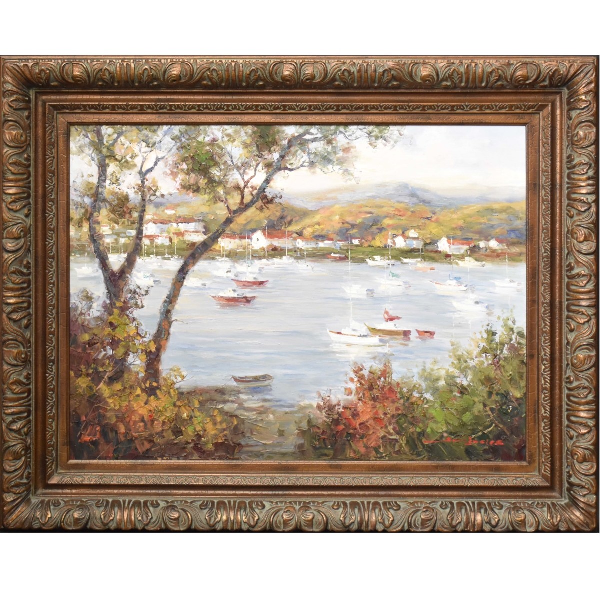 Acrylic on Canvas of a Costal Scene