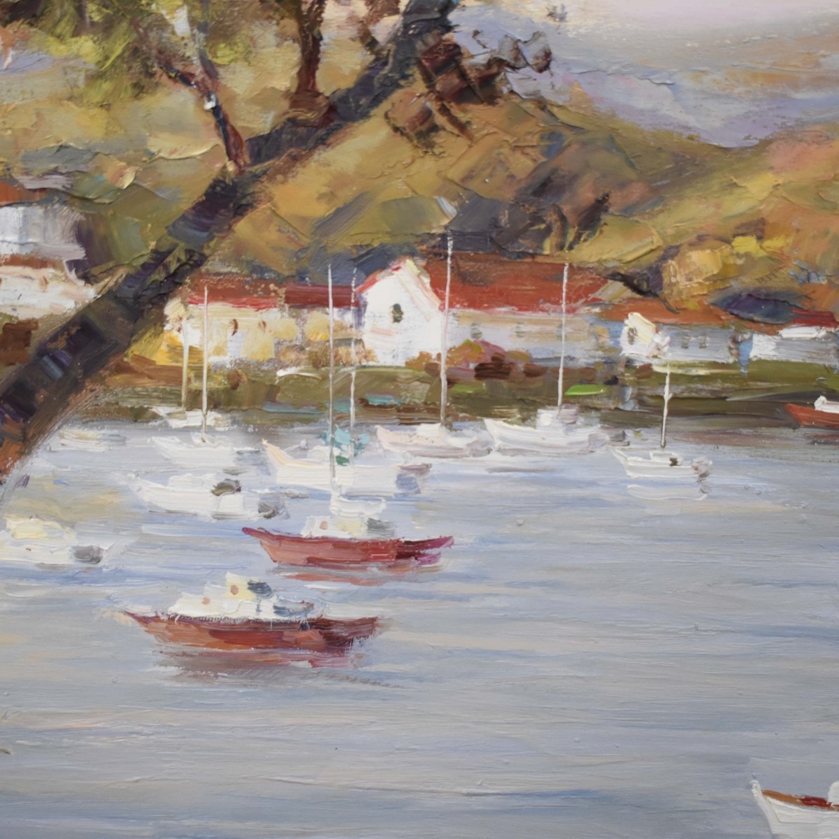 Acrylic on Canvas of a Costal Scene