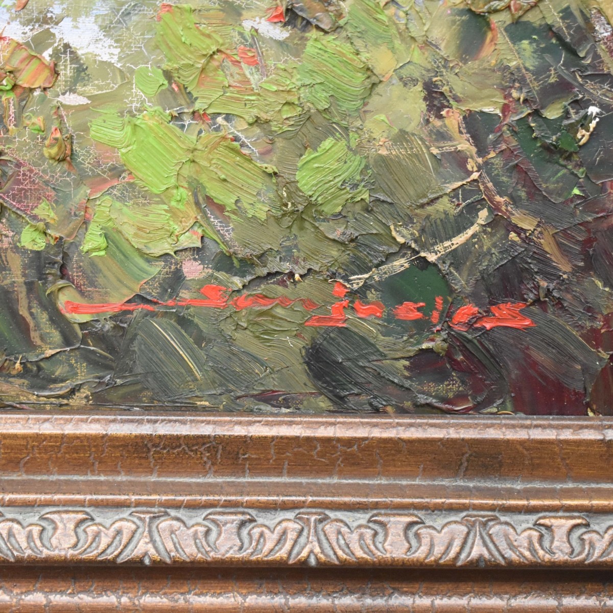 Acrylic on Canvas of a Costal Scene