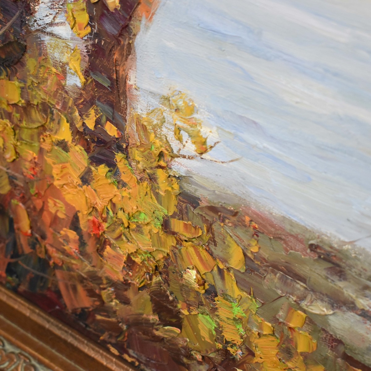 Acrylic on Canvas of a Costal Scene