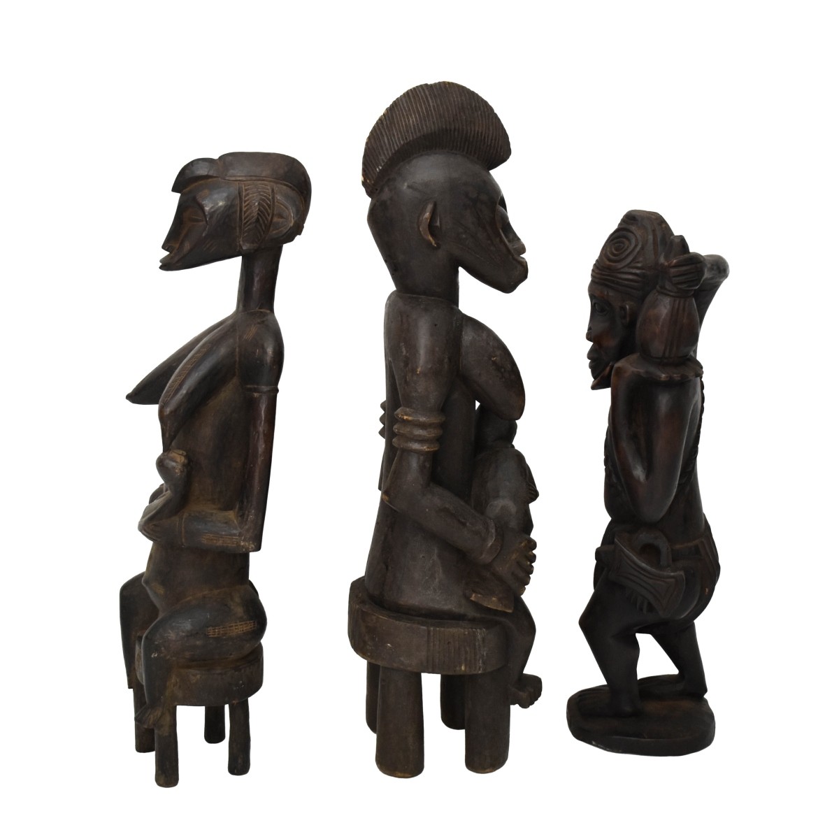 Vintage African Carved Wood Maternity Figures