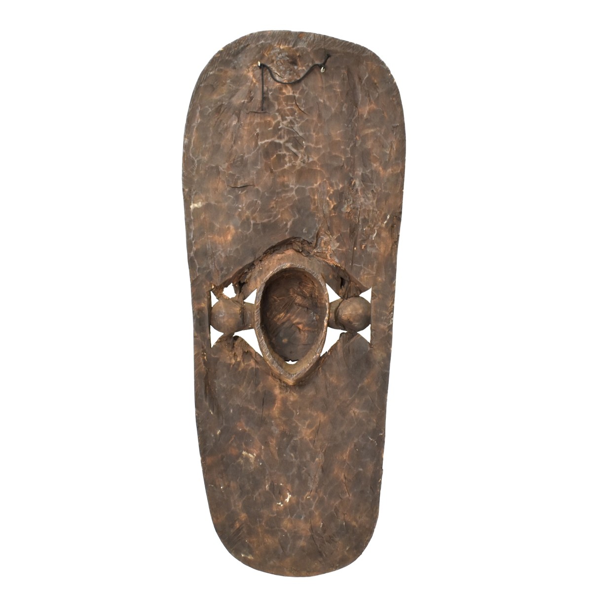 Large African Tribal Hand Carved Wood Wall Art