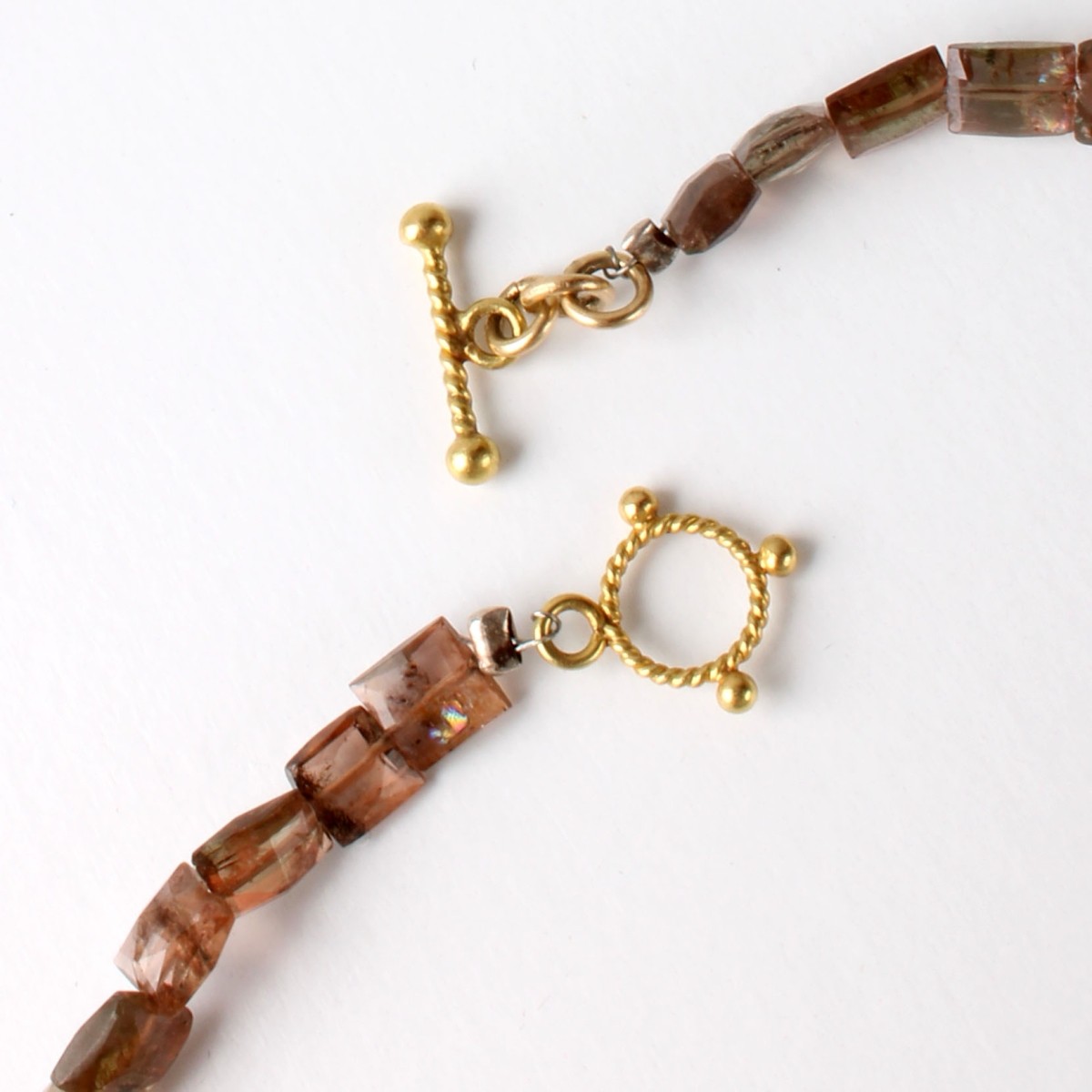 Aquamarine, Tourmaline and 18K Necklace