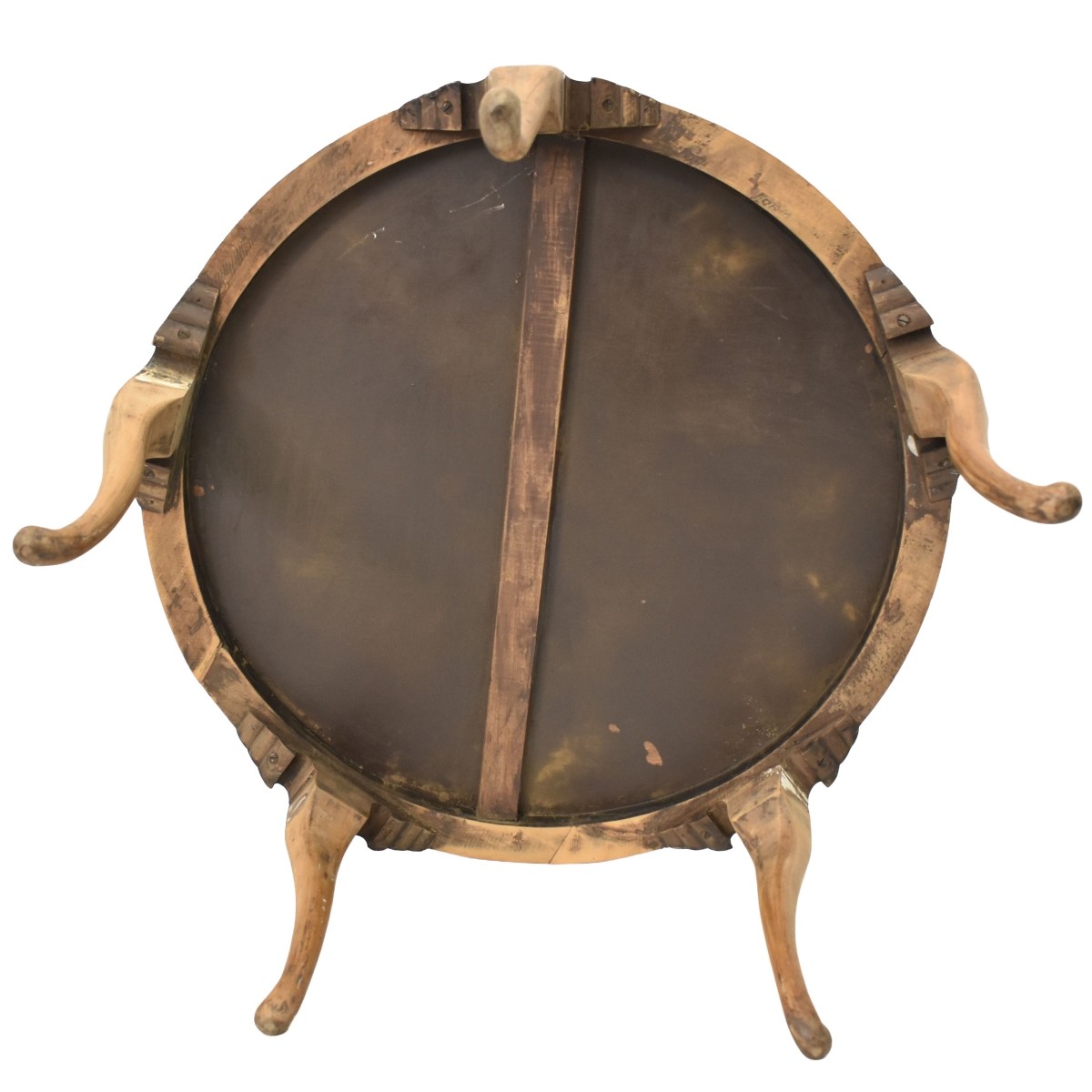 Vintage Painted Chinese Round Wood Table