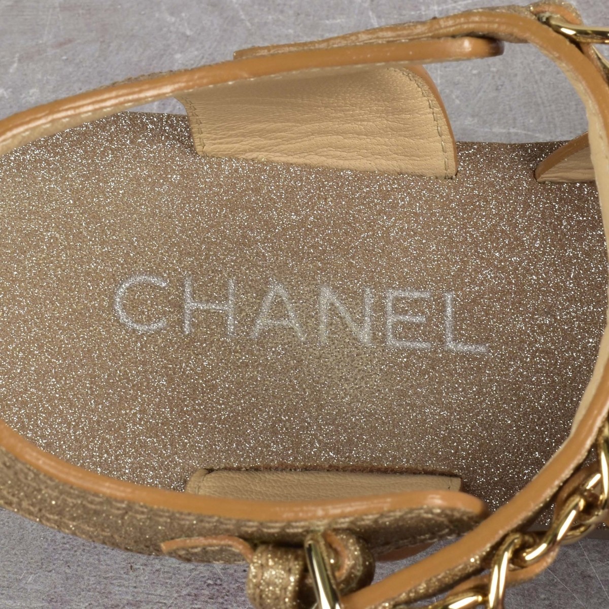 Chanel Leather Single Toe Sandals