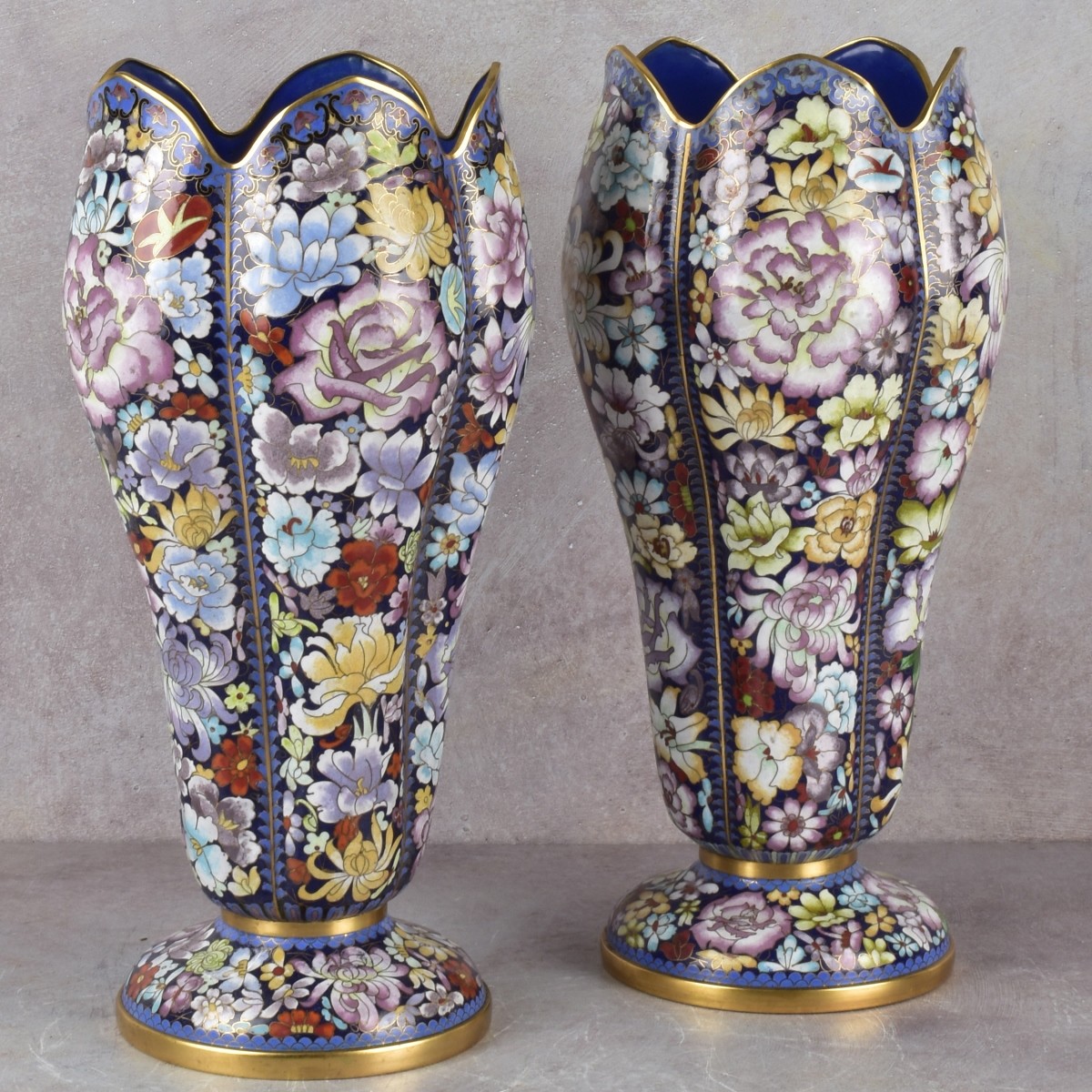 Chinese Cloisonne Vases