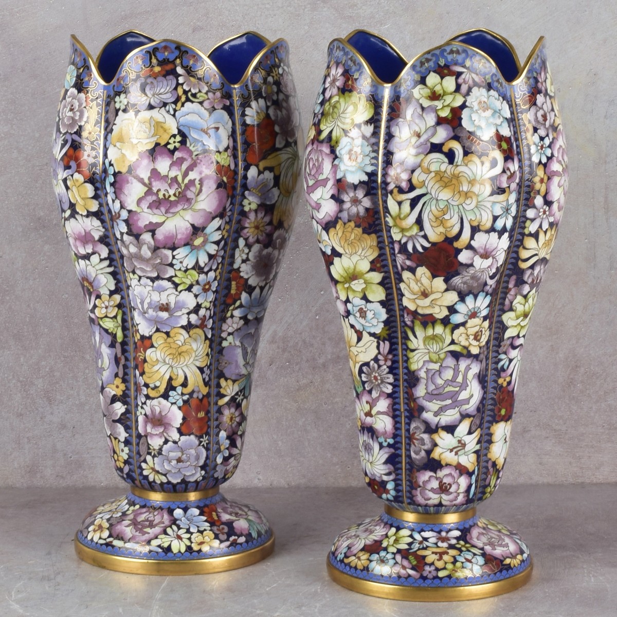 Chinese Cloisonne Vases