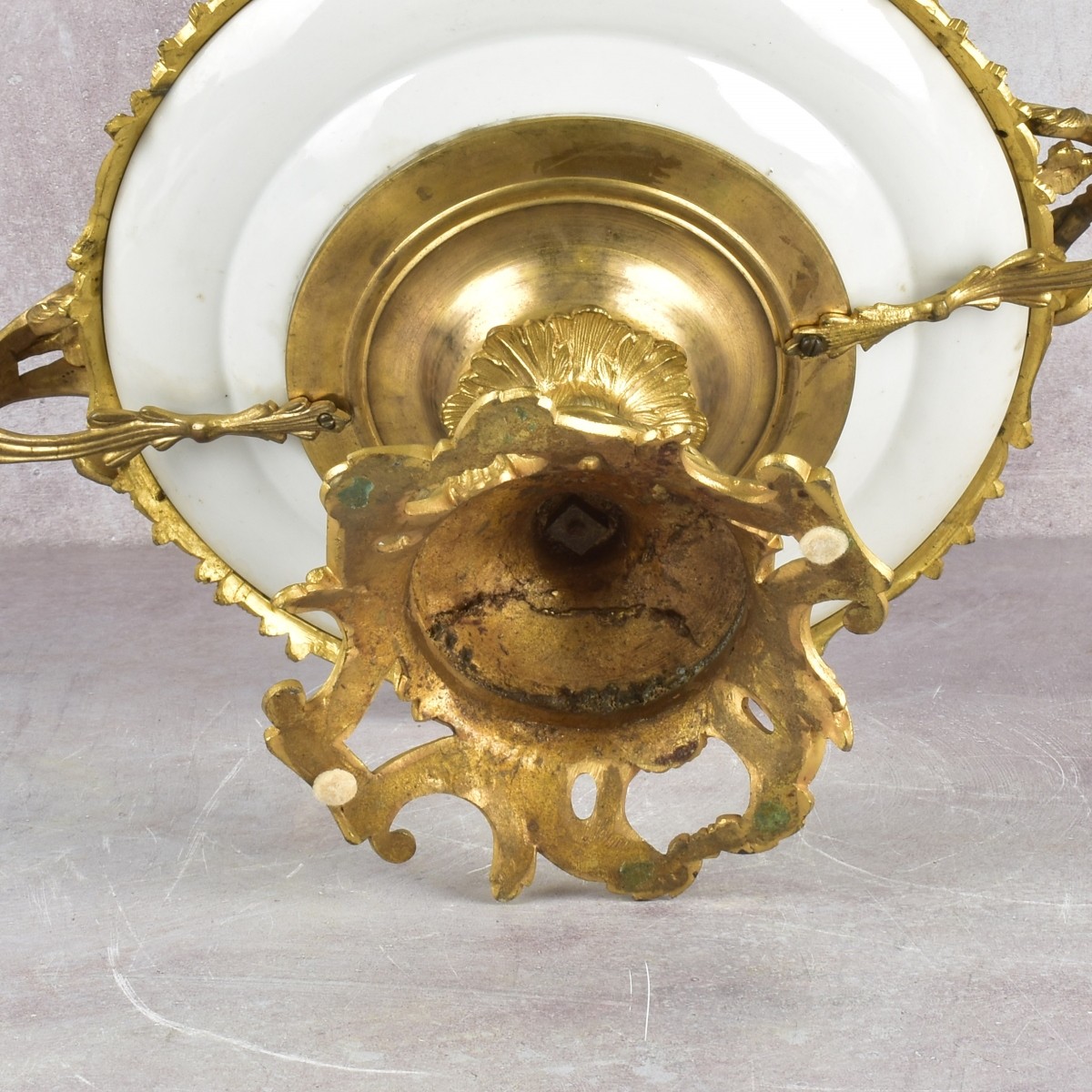 Antique Chinese Rose Medallion Tazza