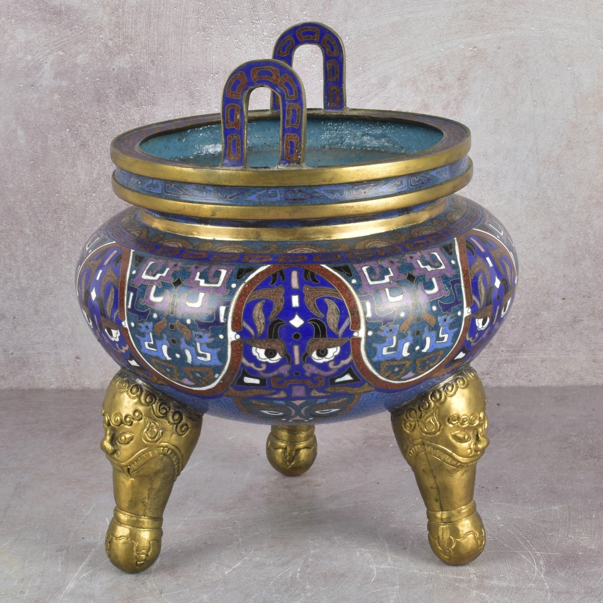 Vintage Chinese Cloisonne Censor