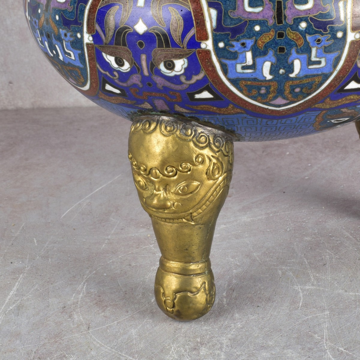 Vintage Chinese Cloisonne Censor