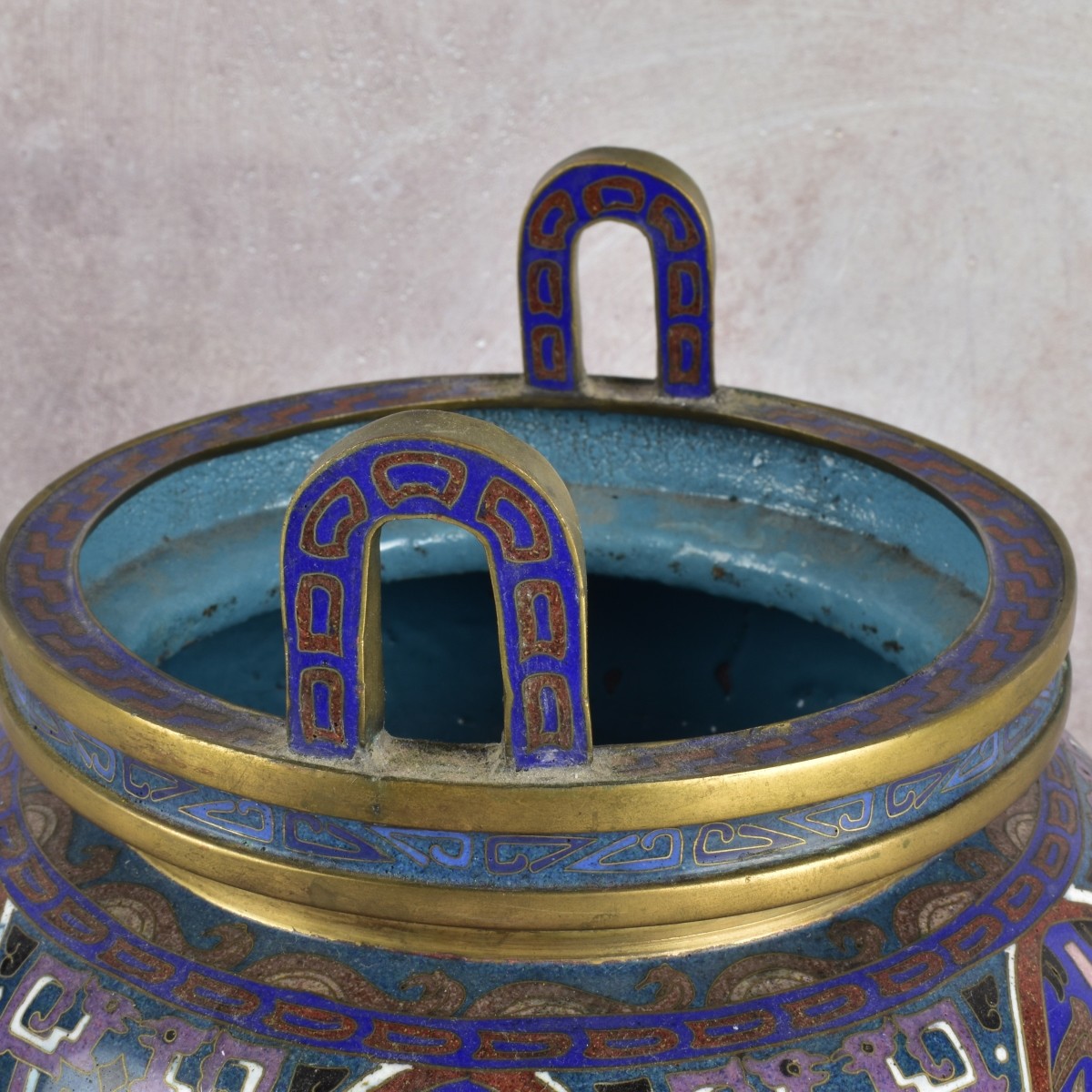 Vintage Chinese Cloisonne Censor