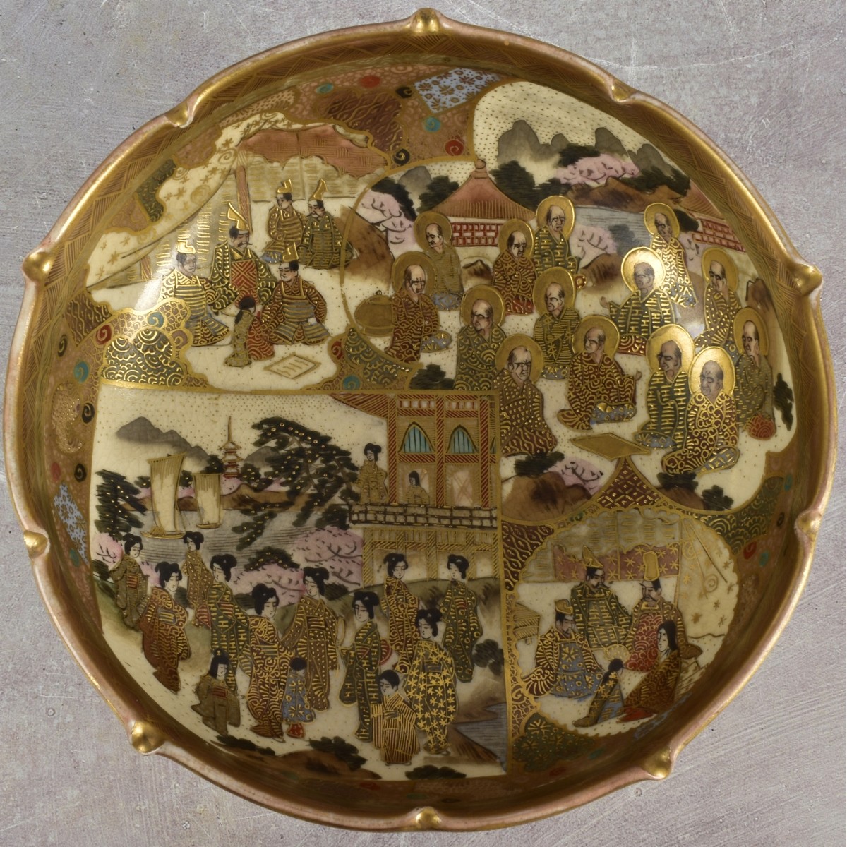 Japanese Meiji Satsuma Bowl