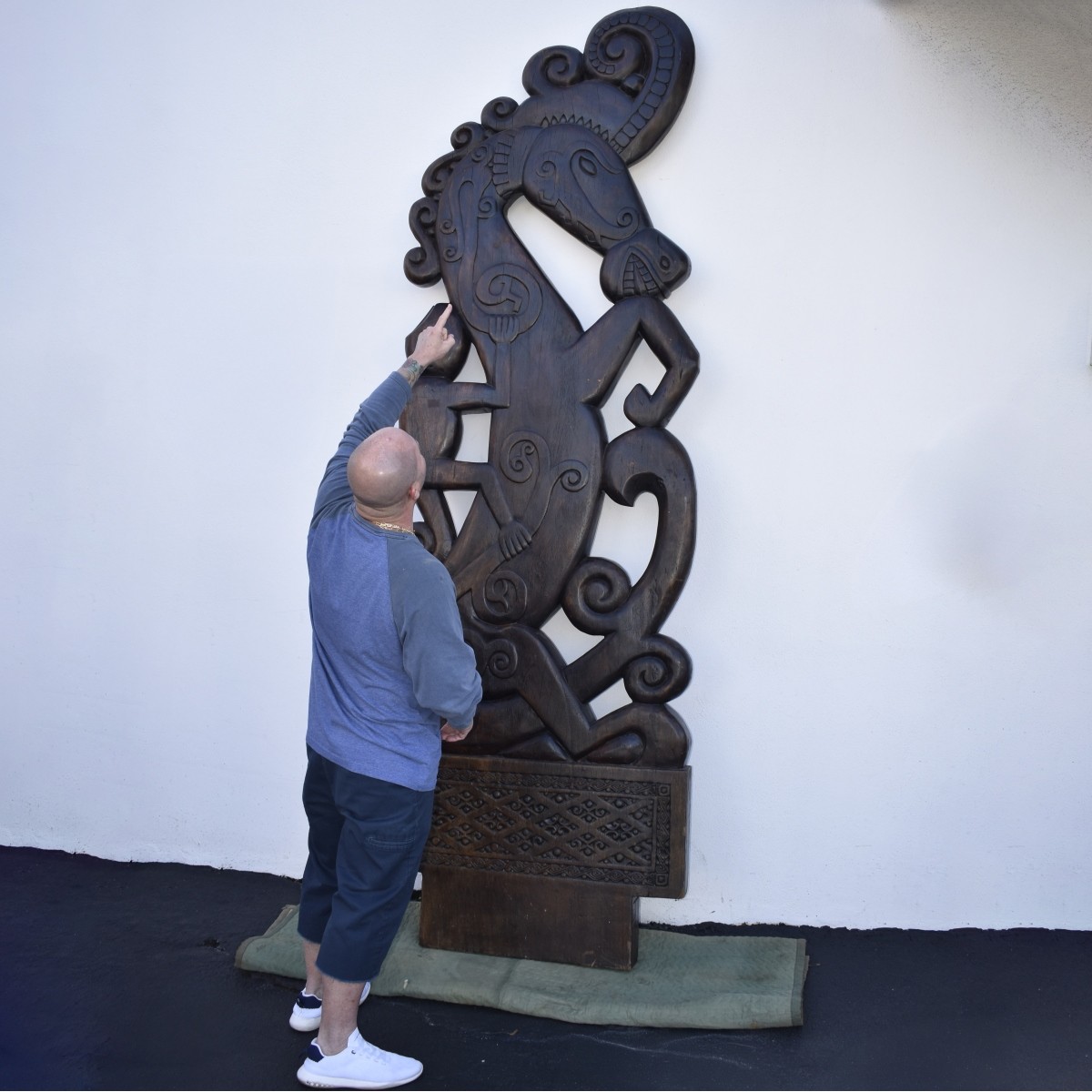 Monumental Indonesian Horse Sculpture