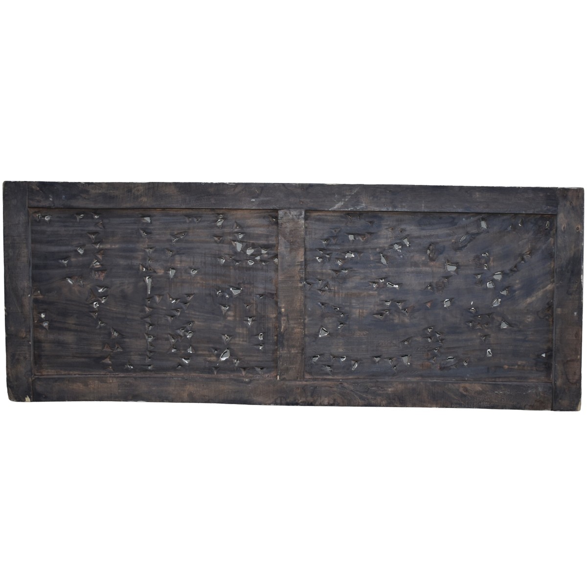 Large Indonesian Hand Carved Wood Panel