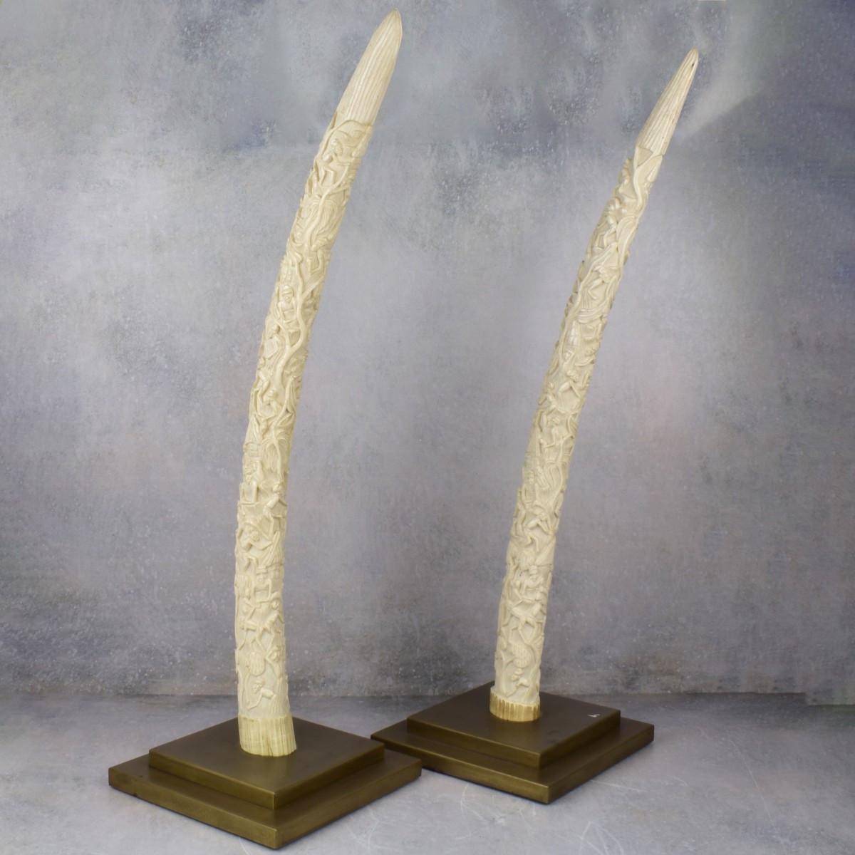 Antique Pair of Carved African Sculptures