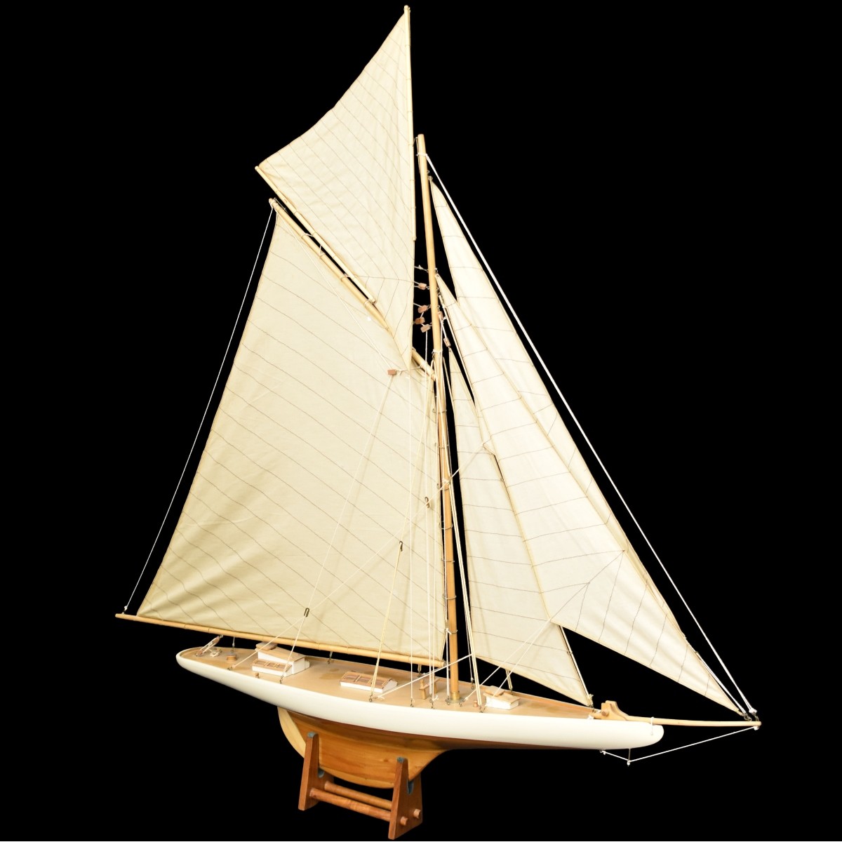 Fully Rigged Sailboat Model