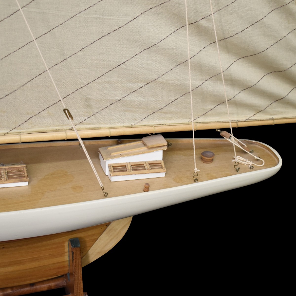 Fully Rigged Sailboat Model