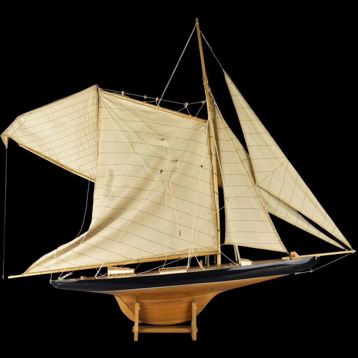 Fully Rigged Sailboat Model