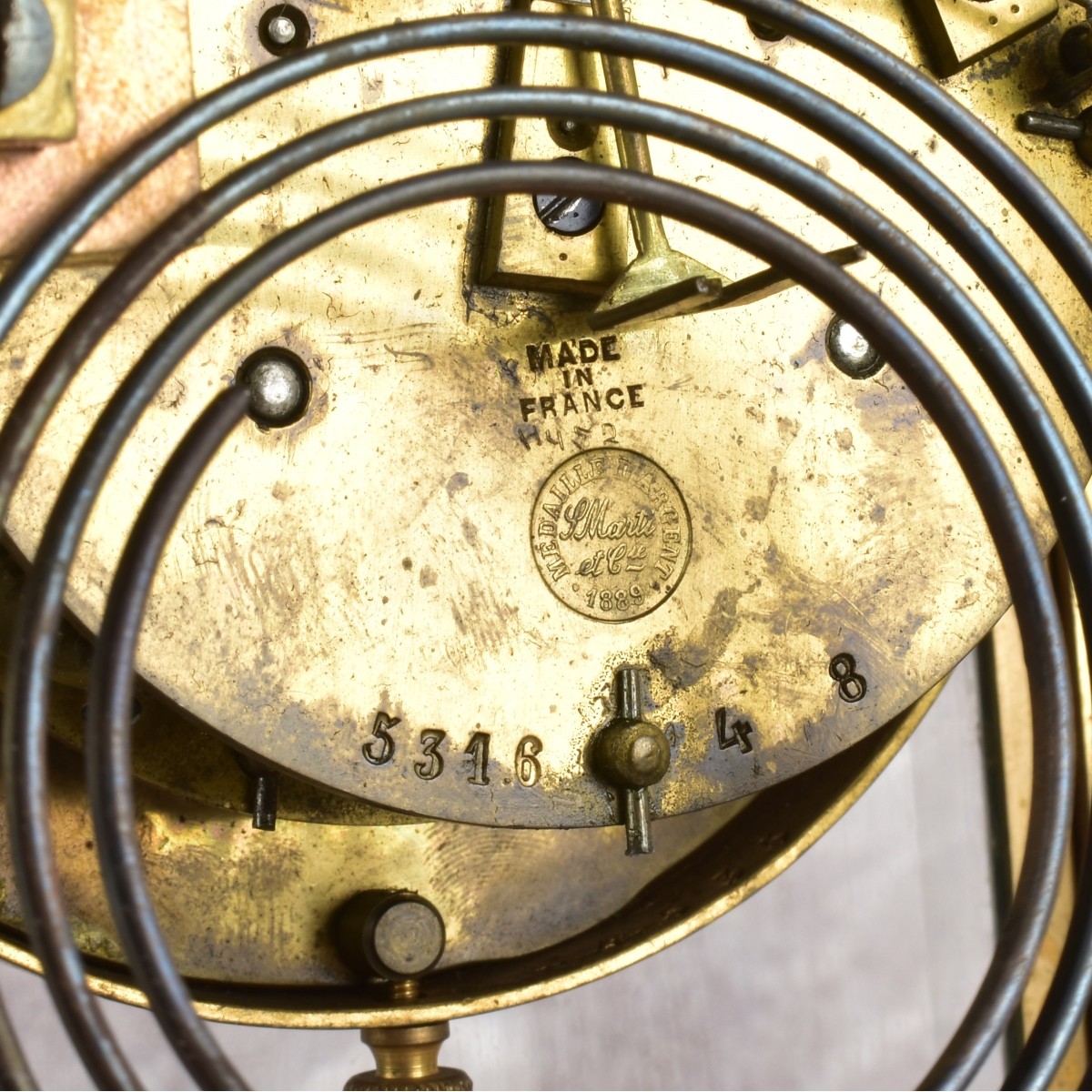 French Samuel Marti Mantle Clock.