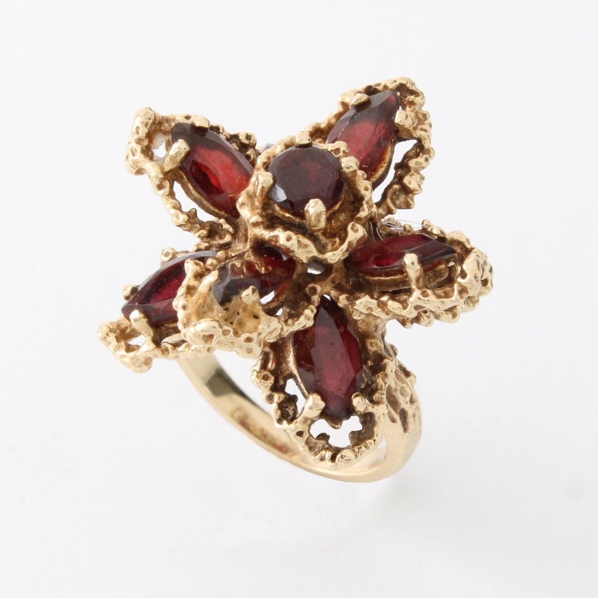 Garnet and 14K Ring