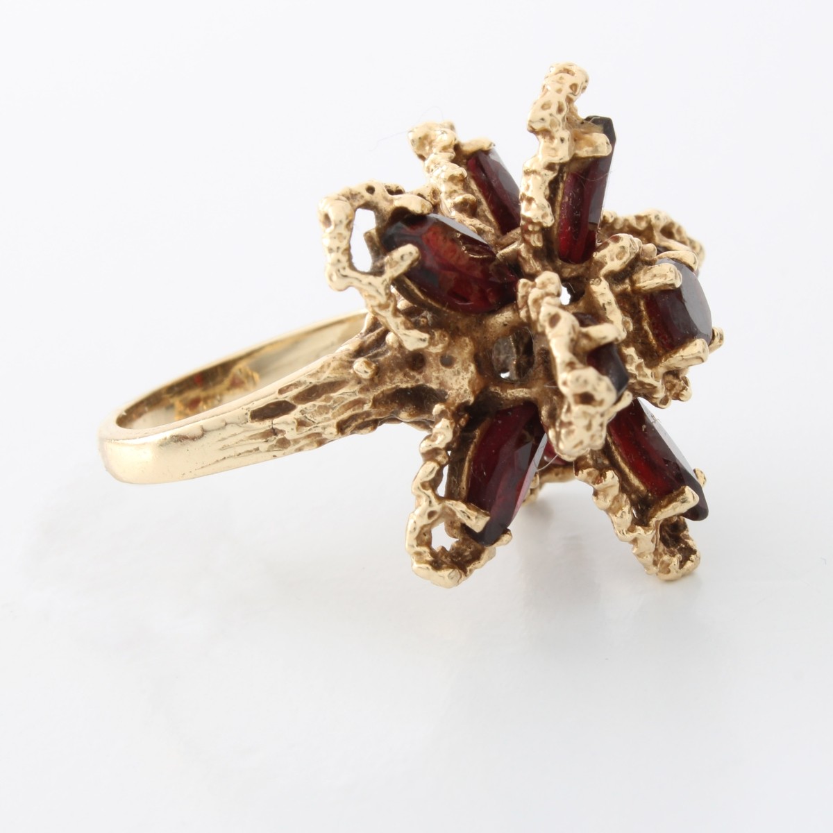 Garnet and 14K Ring