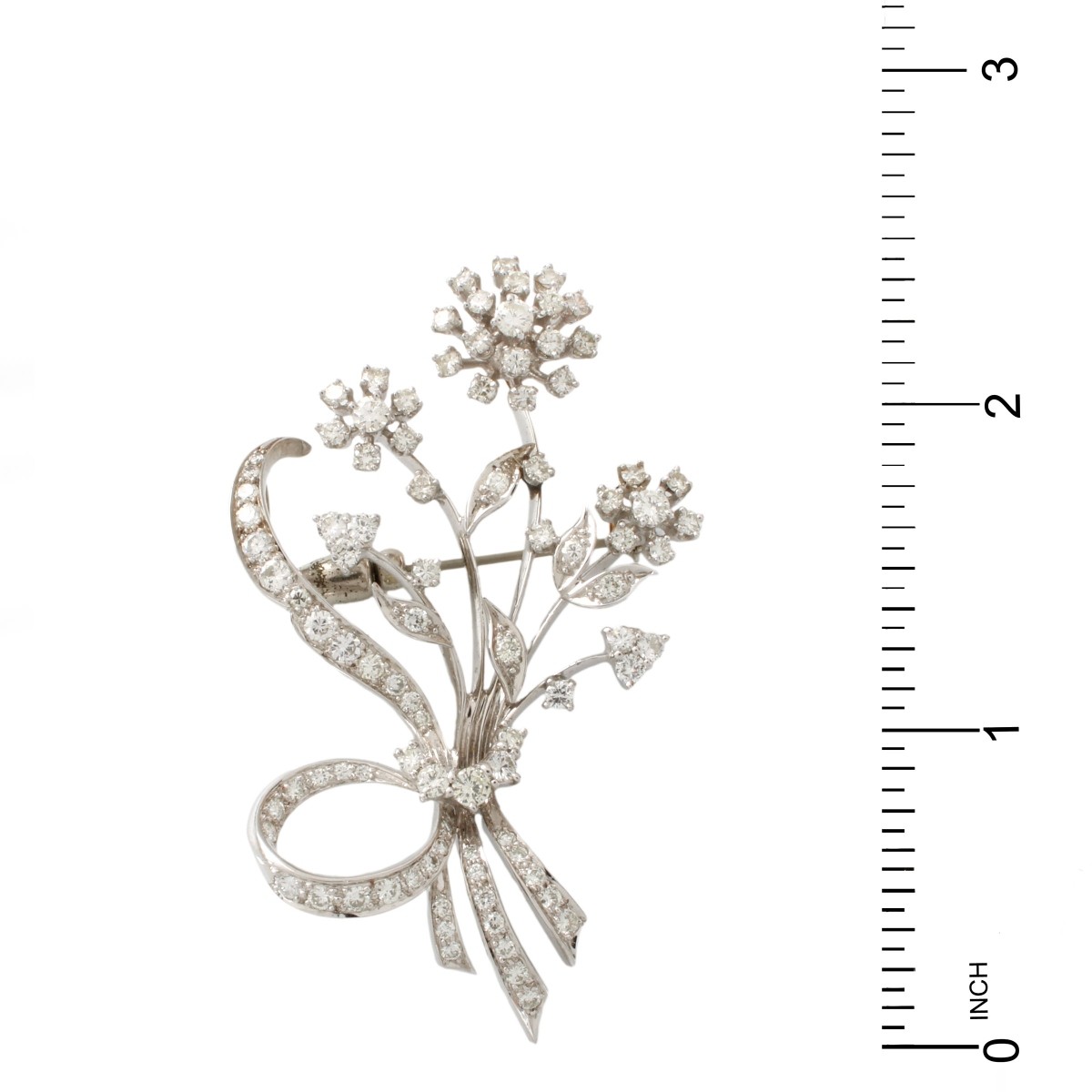 Diamond and 14K Pendant / Brooch