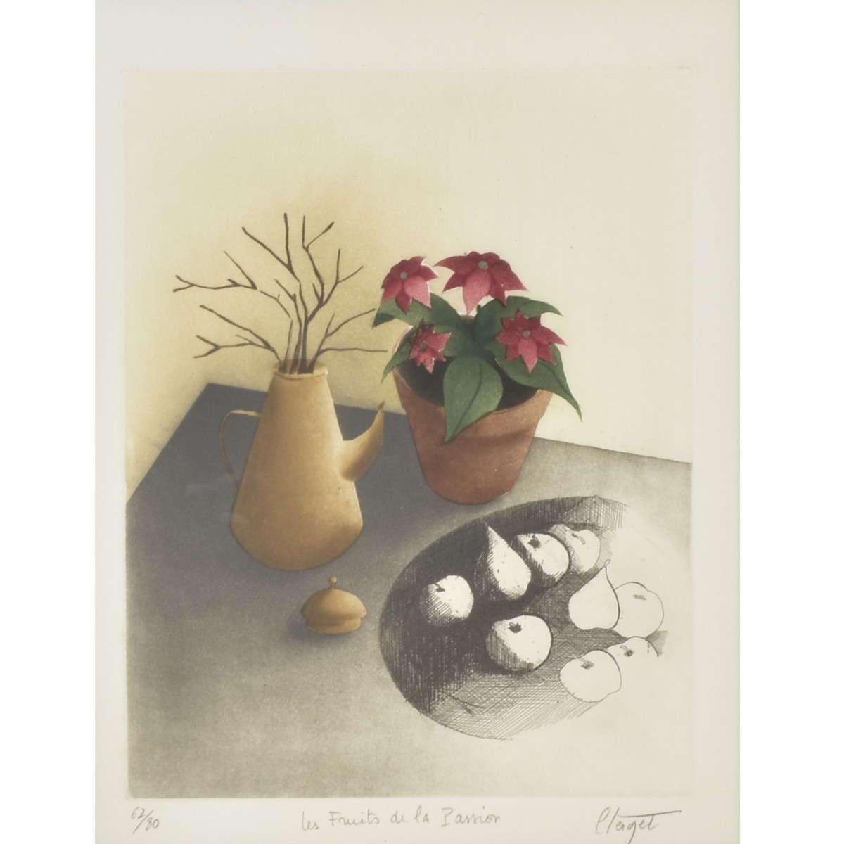 Framed Colored Lithographs