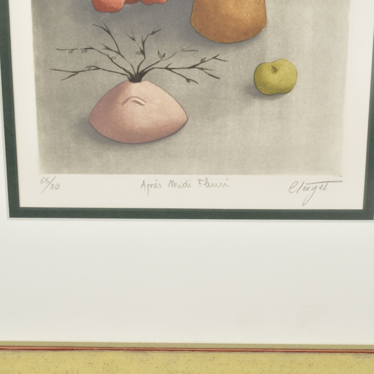 Framed Colored Lithographs