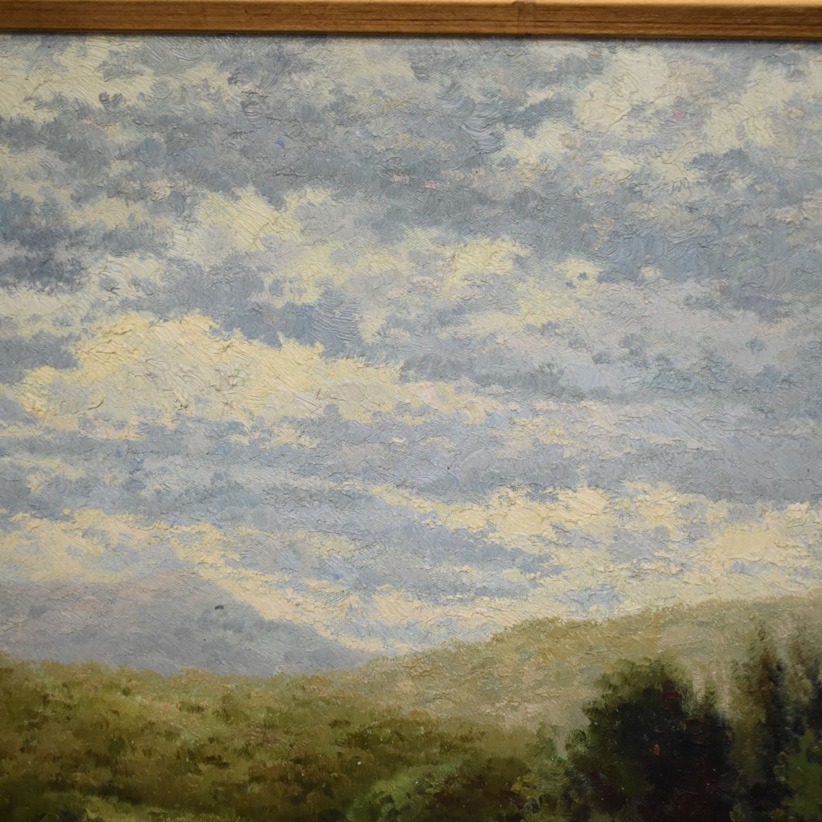 Oil on Canvas, Rural Landscape Scene